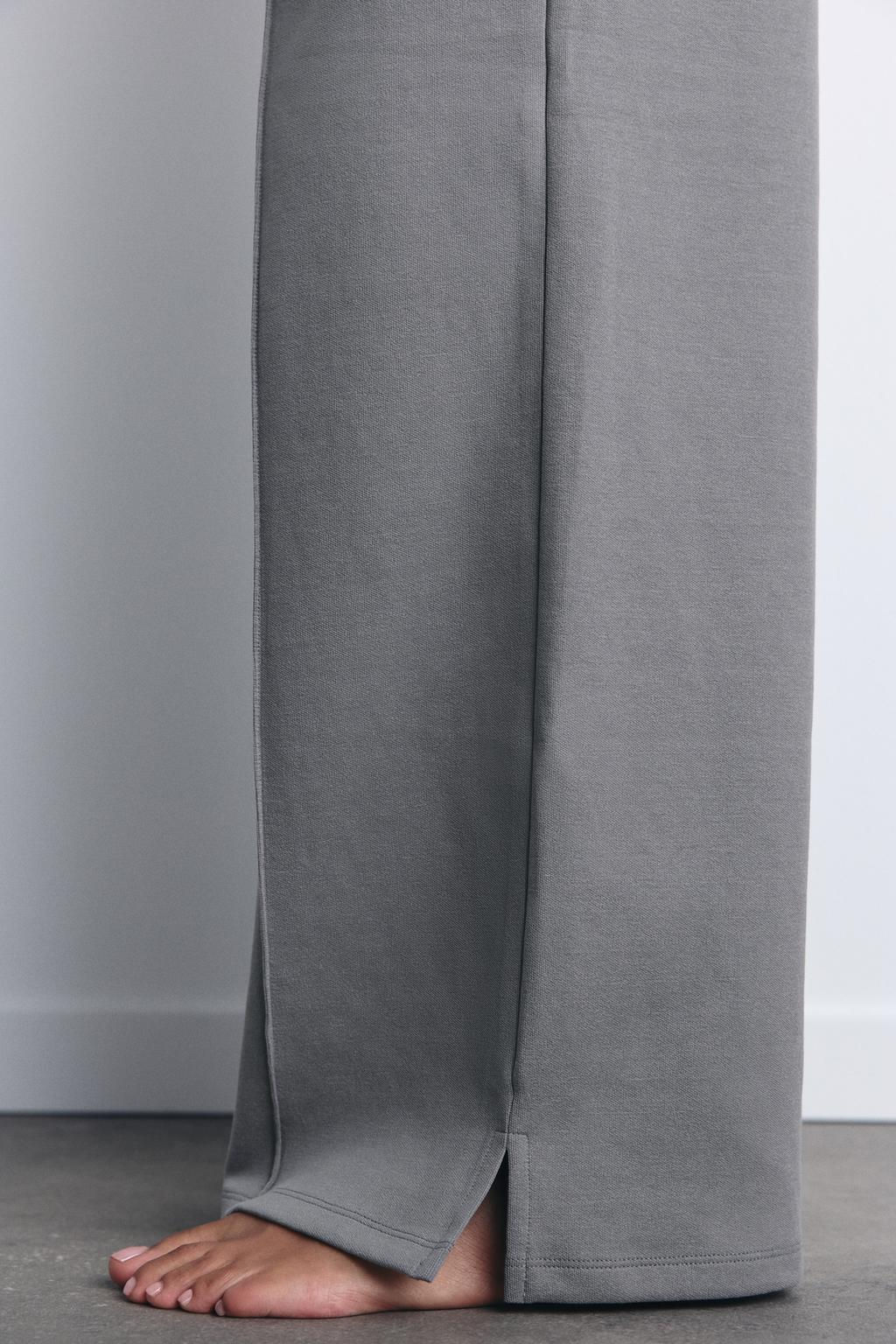 INTERLOCK KNIT TROUSERS WITH VENTS - Zara фото 19