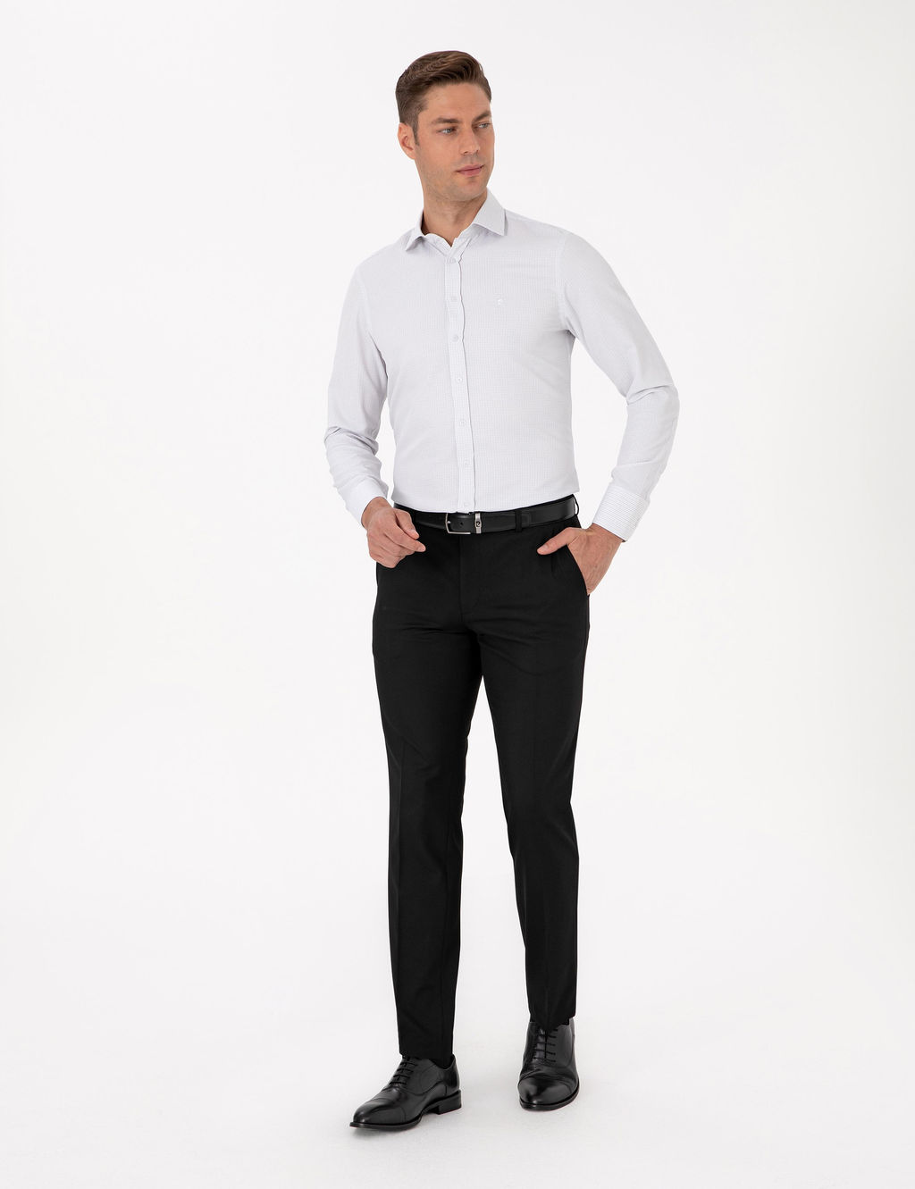 Siyah Slim Fit Kuma_ Pantolon - Pierre cardin фото 3