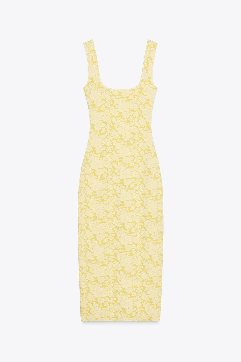 STRETCH SQUARE NECK DRESS - Zara фото 6