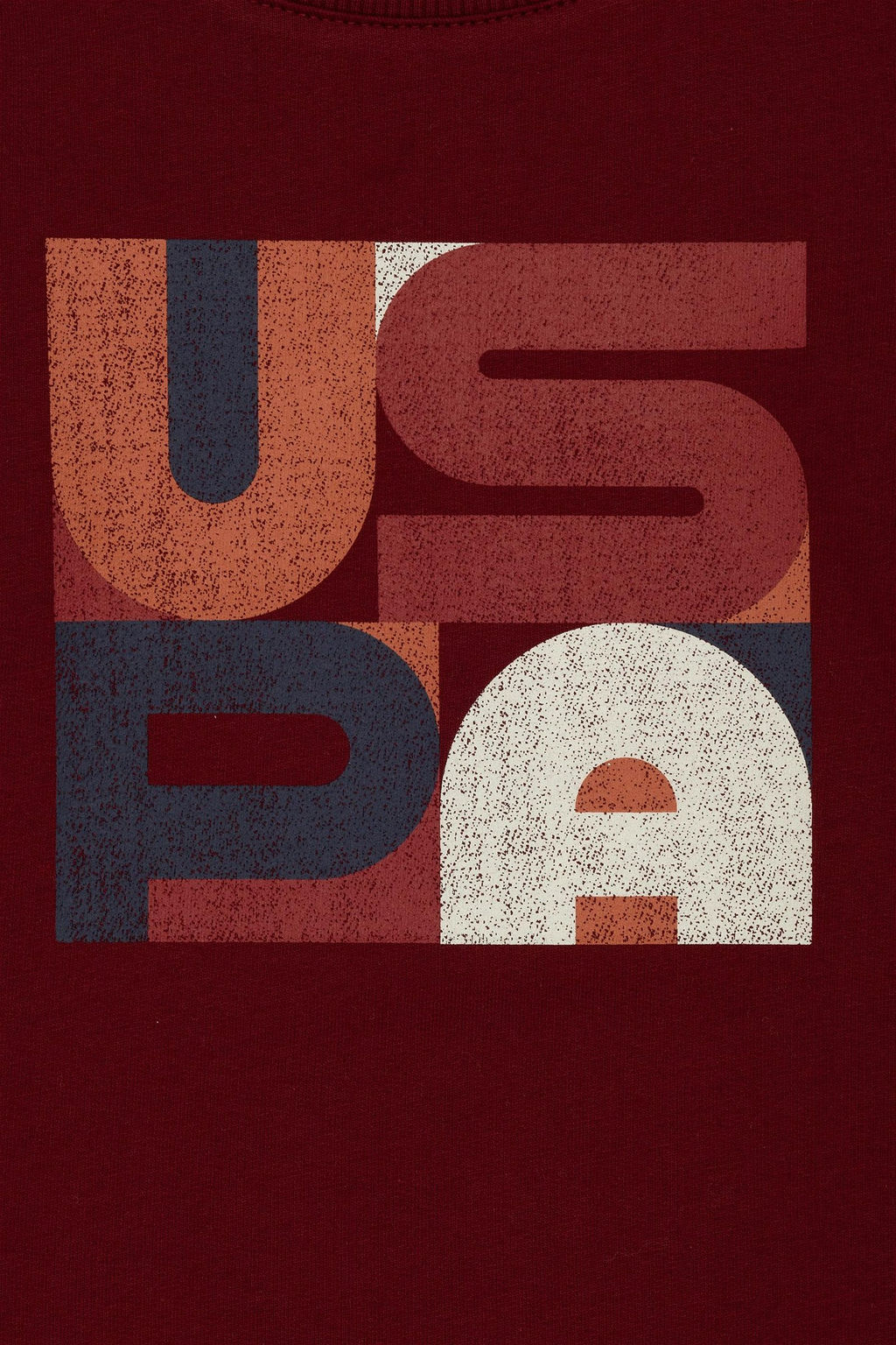 U. S. Polo Assn Детский бордово-красный свитшот с круглым вырезом - U.s. polo assn фото 3