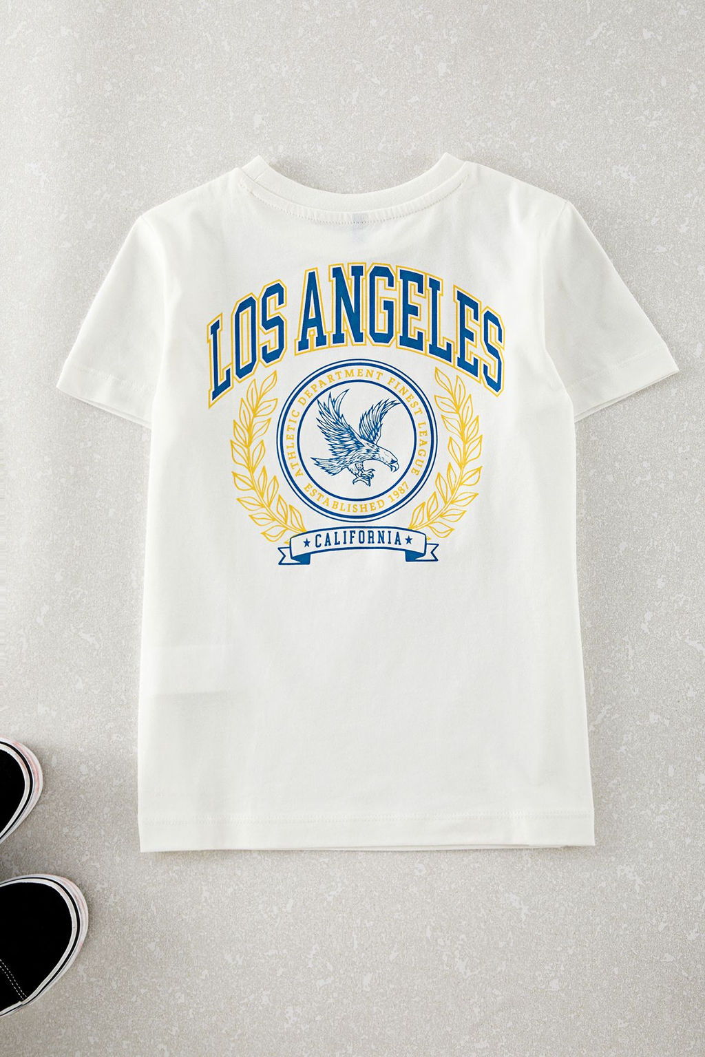 Ekru Erkek Cocuk S?rt Bask?l? Orme T-Shirt TKDAW25TS00024 - Trendyolmilla фото 2