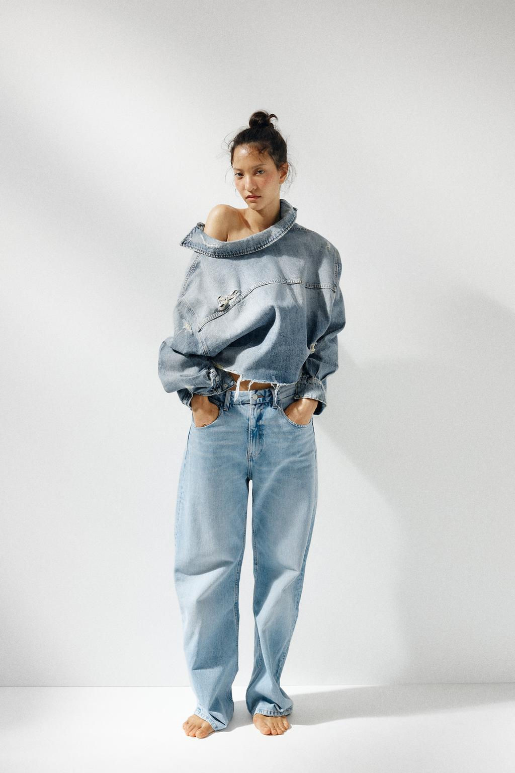 TRF CURVE HIGH-WAIST JEANS - Zara фото 8