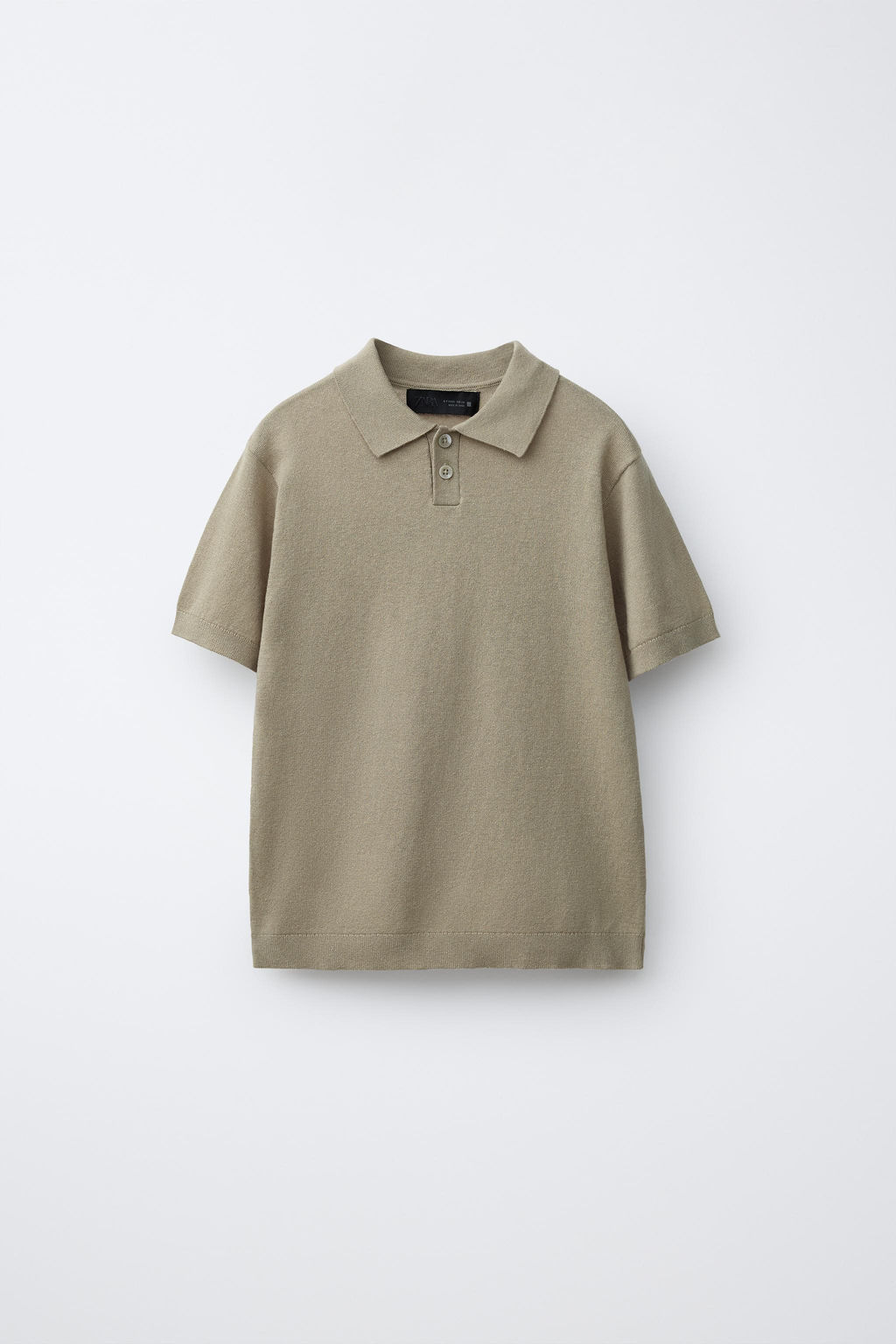 POLO ALGOD?N LINO RAYAS / Khaki claro