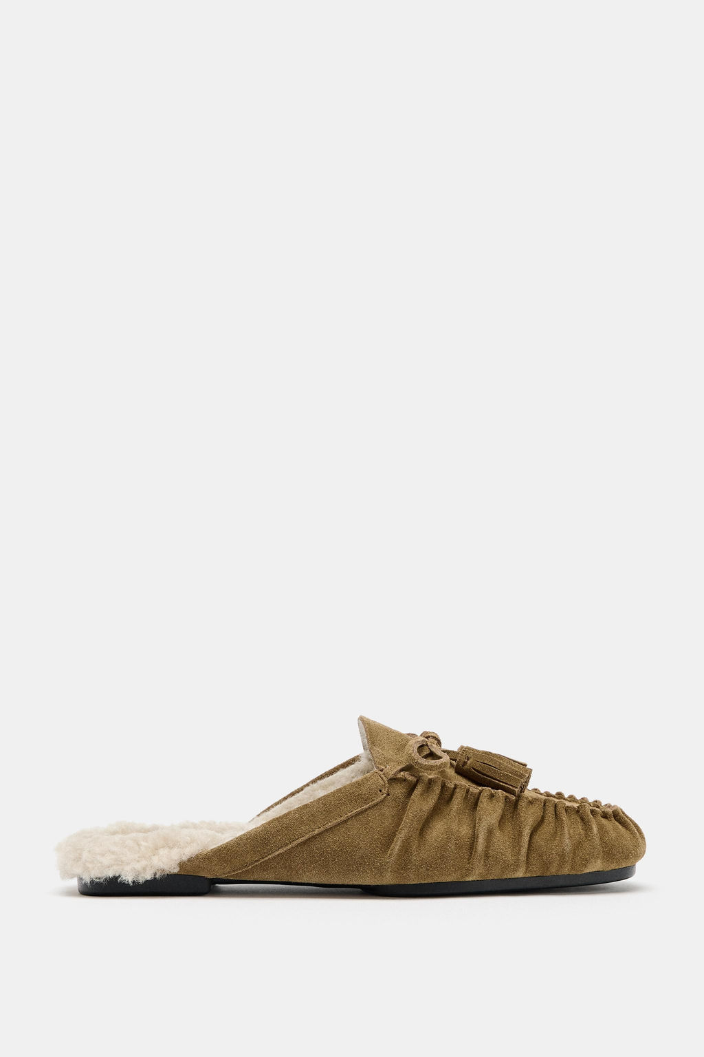 SPLIT SUEDE MULE LOAFERS - Zara фото 9