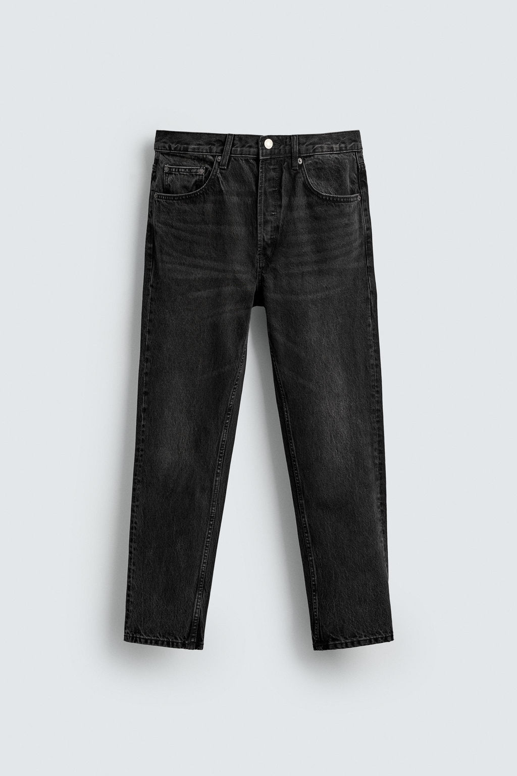 JEANS SLIM CROPPED FIT / Carb?n - Zara фото 7