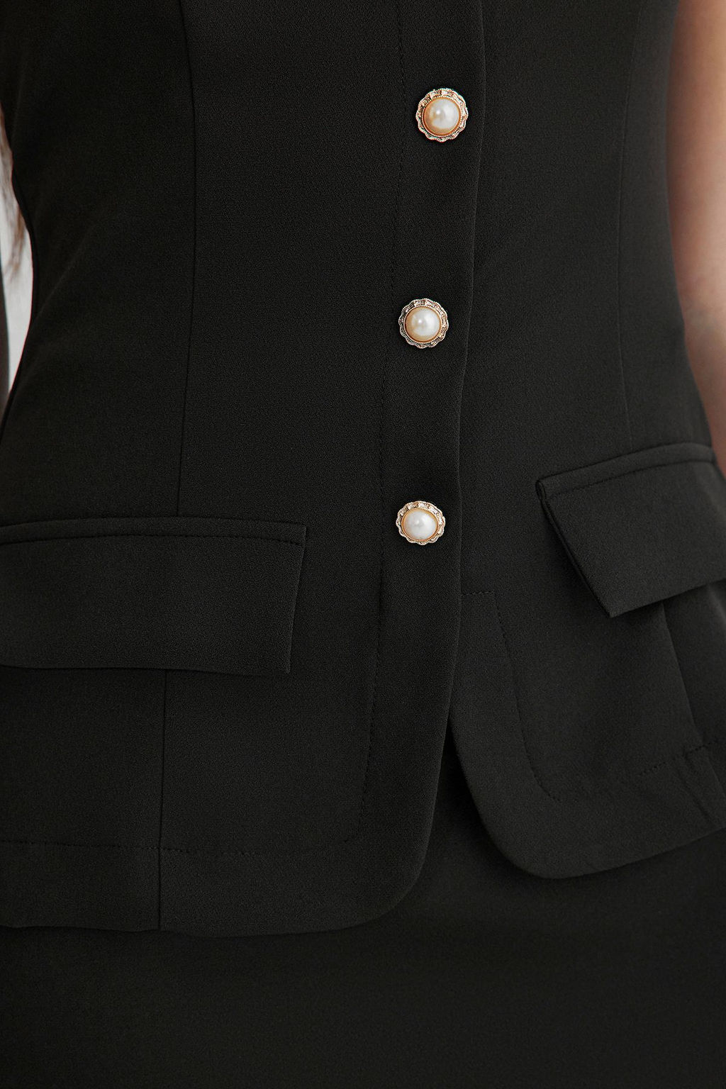 TRENDYOLMILLA K?rm?z? A Kesim Dugme Detayl? Mini Dokuma Elbise TWOSS25EL00028  фото 4