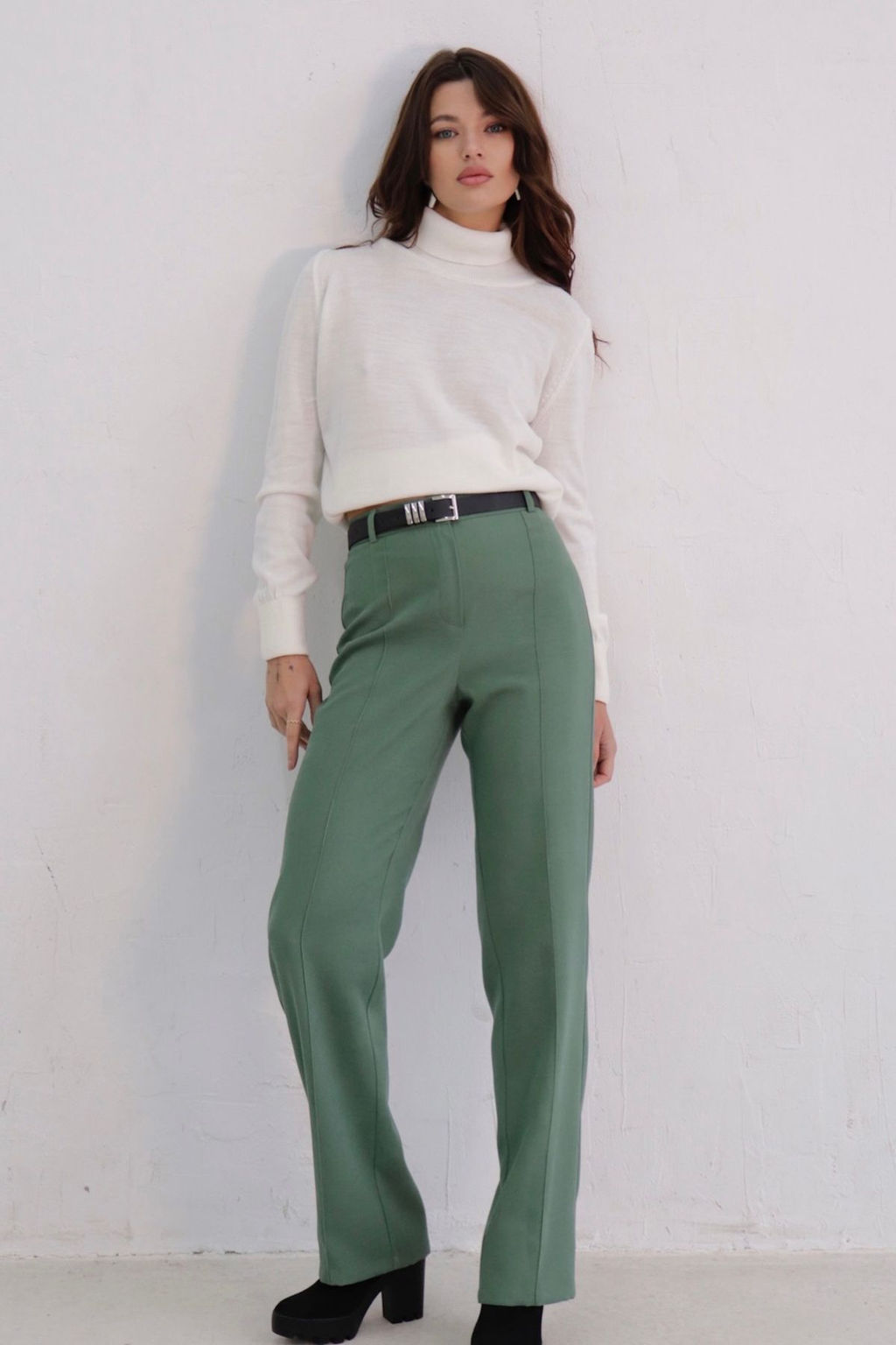 10972 Брюки со стрелками чёрные - Martichelli фото 6