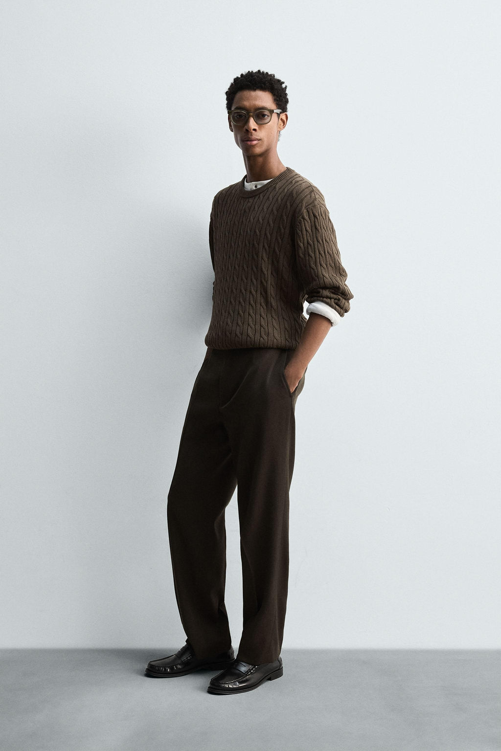 COTTON-HEMP TEXTURED SWEATER - Zara фото 4