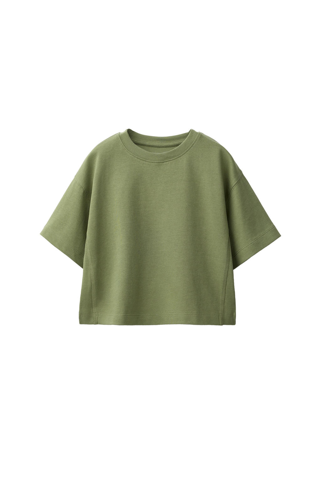 CAMISETA LISA HEAVY JERSEY / Khaki - Zara фото 6