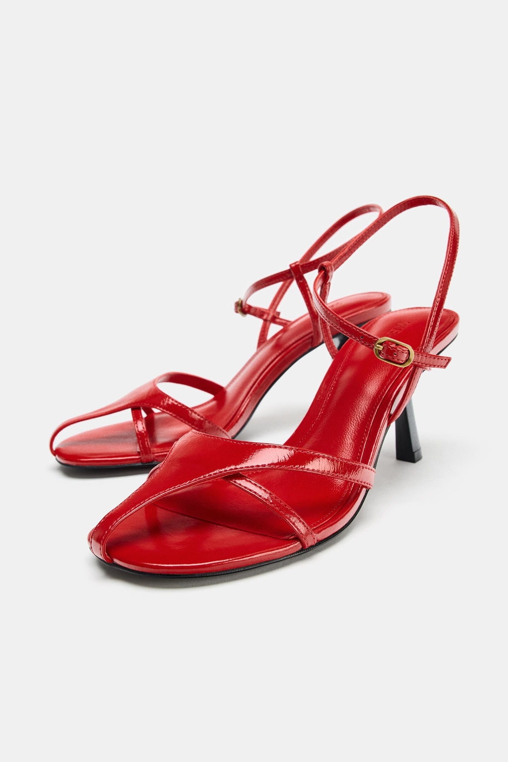 SANDALIA PIEL TIRAS LIMITED EDITION / Rojo - Zara фото 5