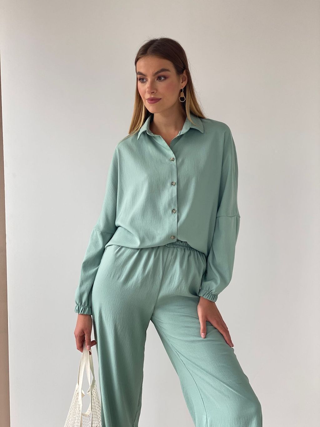 10005 Брюки летние фисташковые - Martichelli фото 11