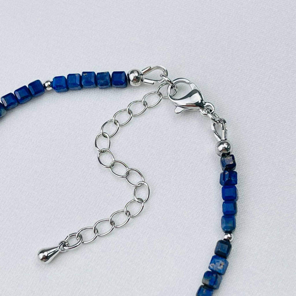 Браслет из Лазурита и Жемчуга 16,5 см + - Радуга самоцветов фото 4