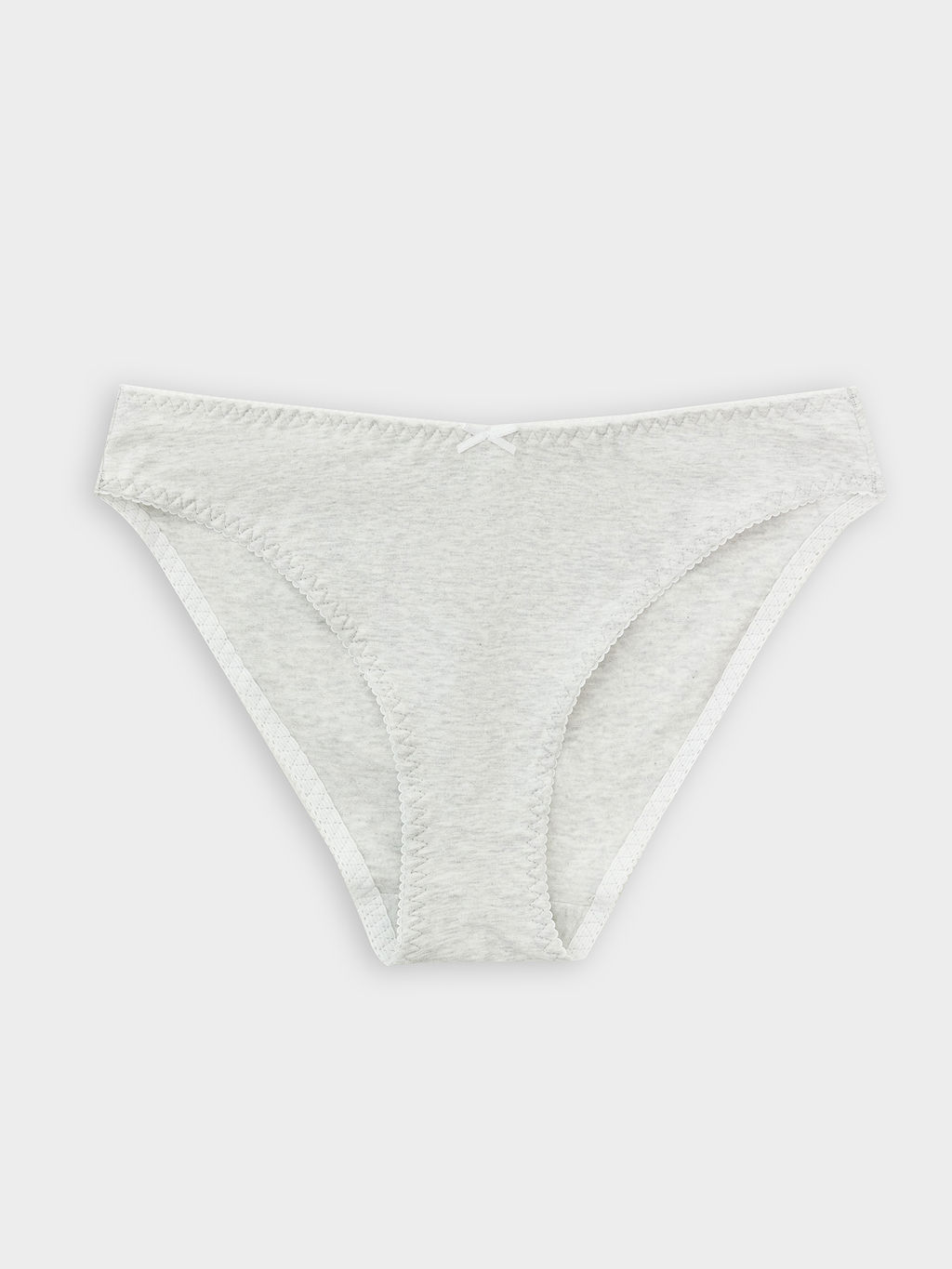 Цена за 2 штуки! ТРУСЫ ЖЕНСКИЕ серый меланж 4306-А 412674