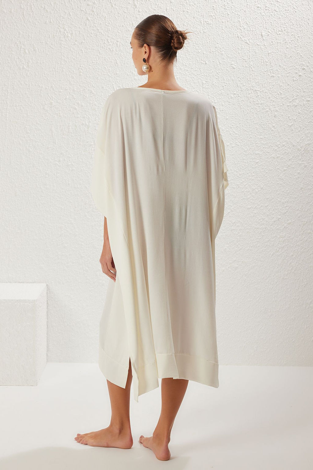 Haki Maxi Dokuma Kusakl? Derin Y?rtmacl? Plaj Kimono&Kaftan TBESS25KM00003 - Trendyolmilla фото 13