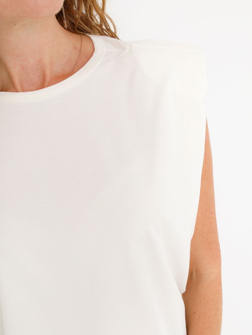 Футболка с подплечниками, тофу - Inzibe фото 5