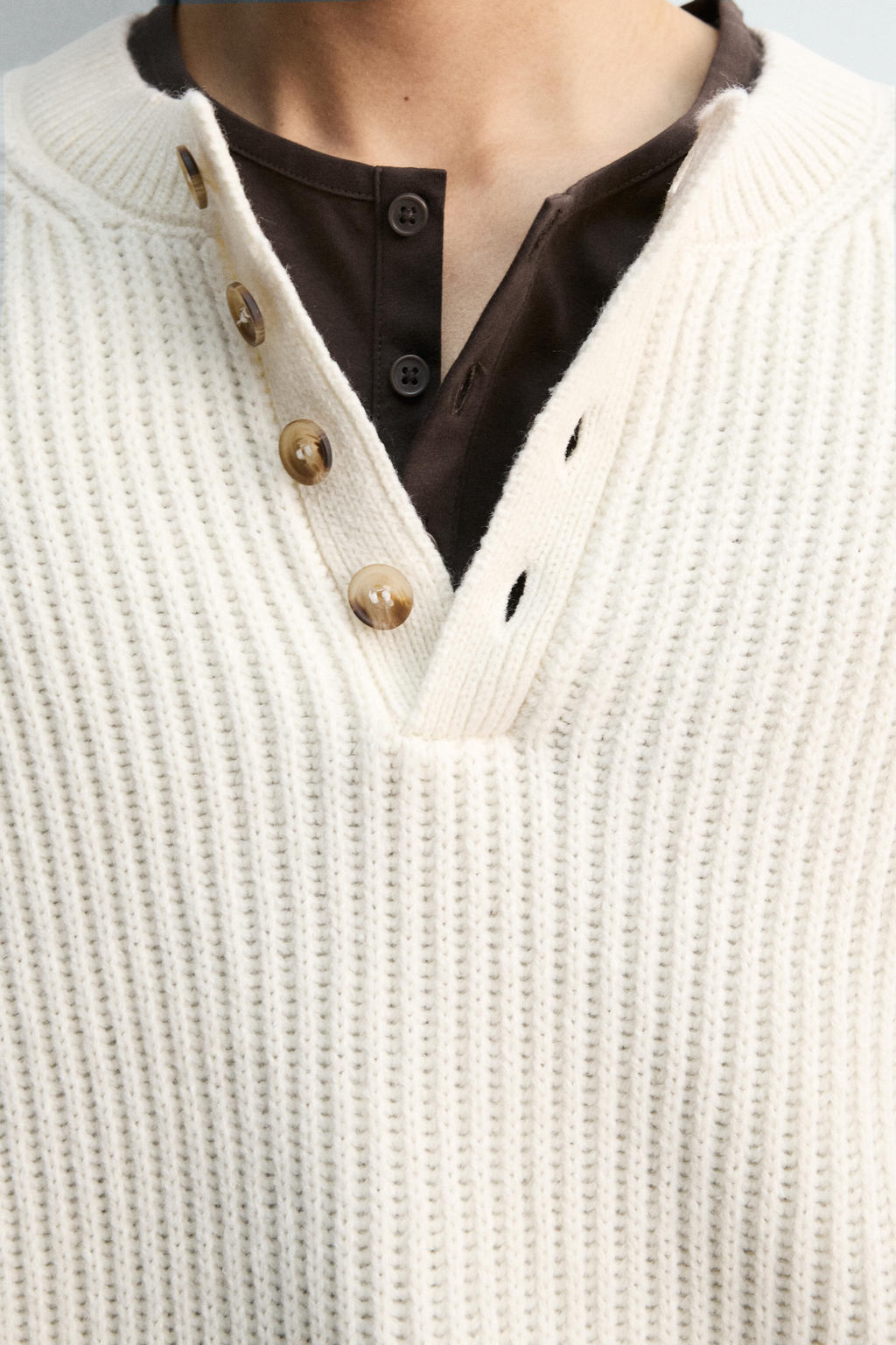 TEXTURED BAKER COLLAR JUMPER - Zara фото 7