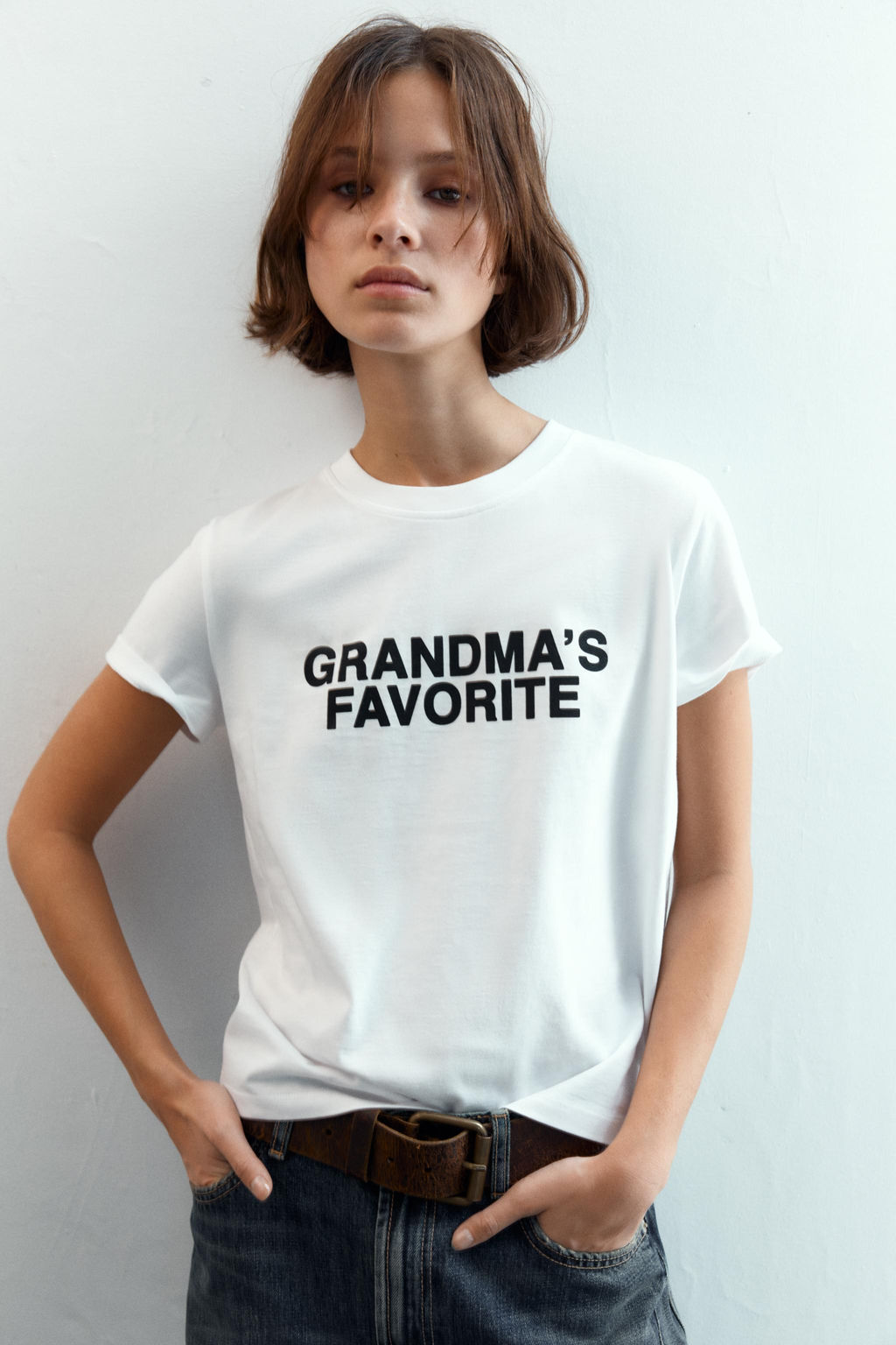 FRONT SLOGAN T-SHIRT - Zara фото 2
