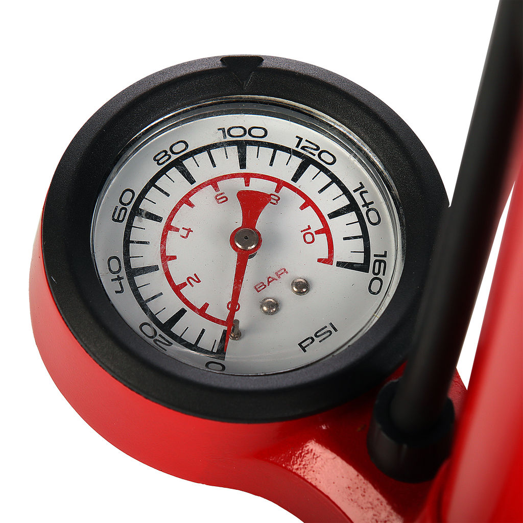 Насос напольный с манометром COMIRON SARMA алюминиевый корпус алюминиевая ручка литая алюминиевая база манометр 2,5 32*630 мм, 506 см3, 11 бар/уп 10/ - Галеонтрейд фото 9