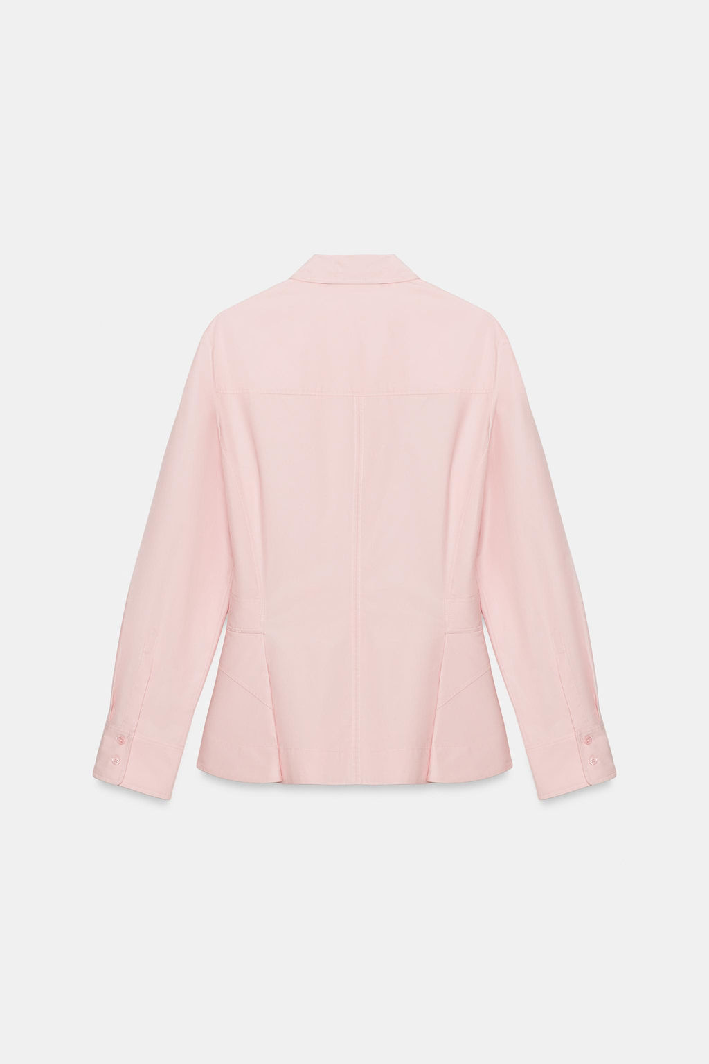 CAMISA POPEL?N PEPLUM ZW COLLECTION / Rosa - Zara фото 6