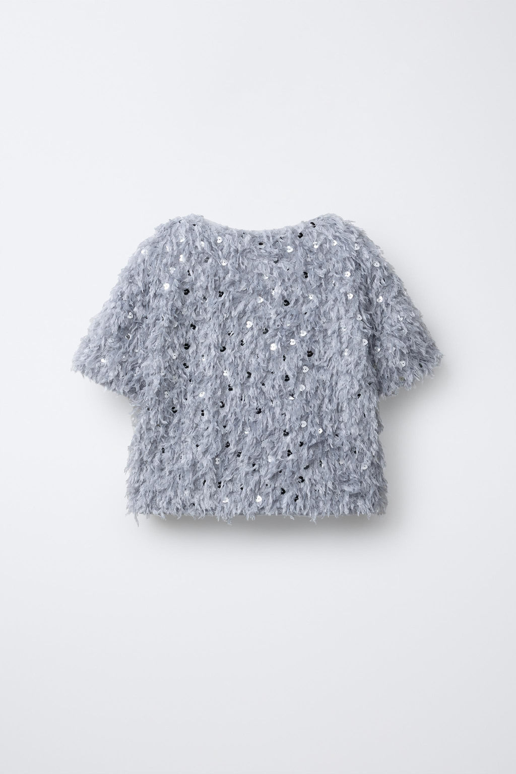 FEATHER AND SEQUIN T-SHIRT - Zara фото 2