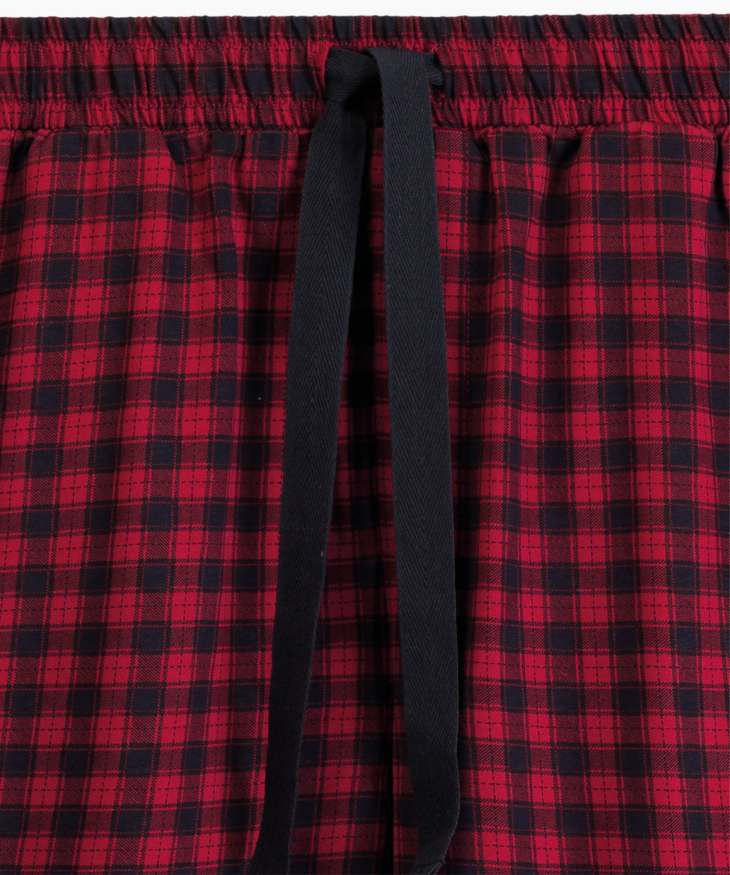 ATLANTIC NMP-394 Пижама мужская Check темно-серый меланж + красный  фото 5