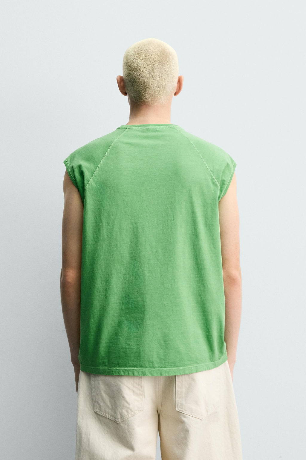 CAMISETA TANK LAVADA / Verde