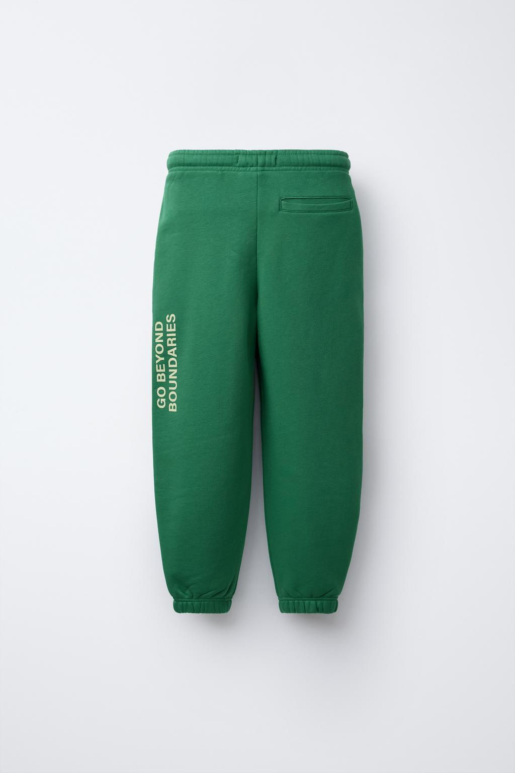 RAISED SLOGAN FLEECE JOGGERS - Zara фото 2