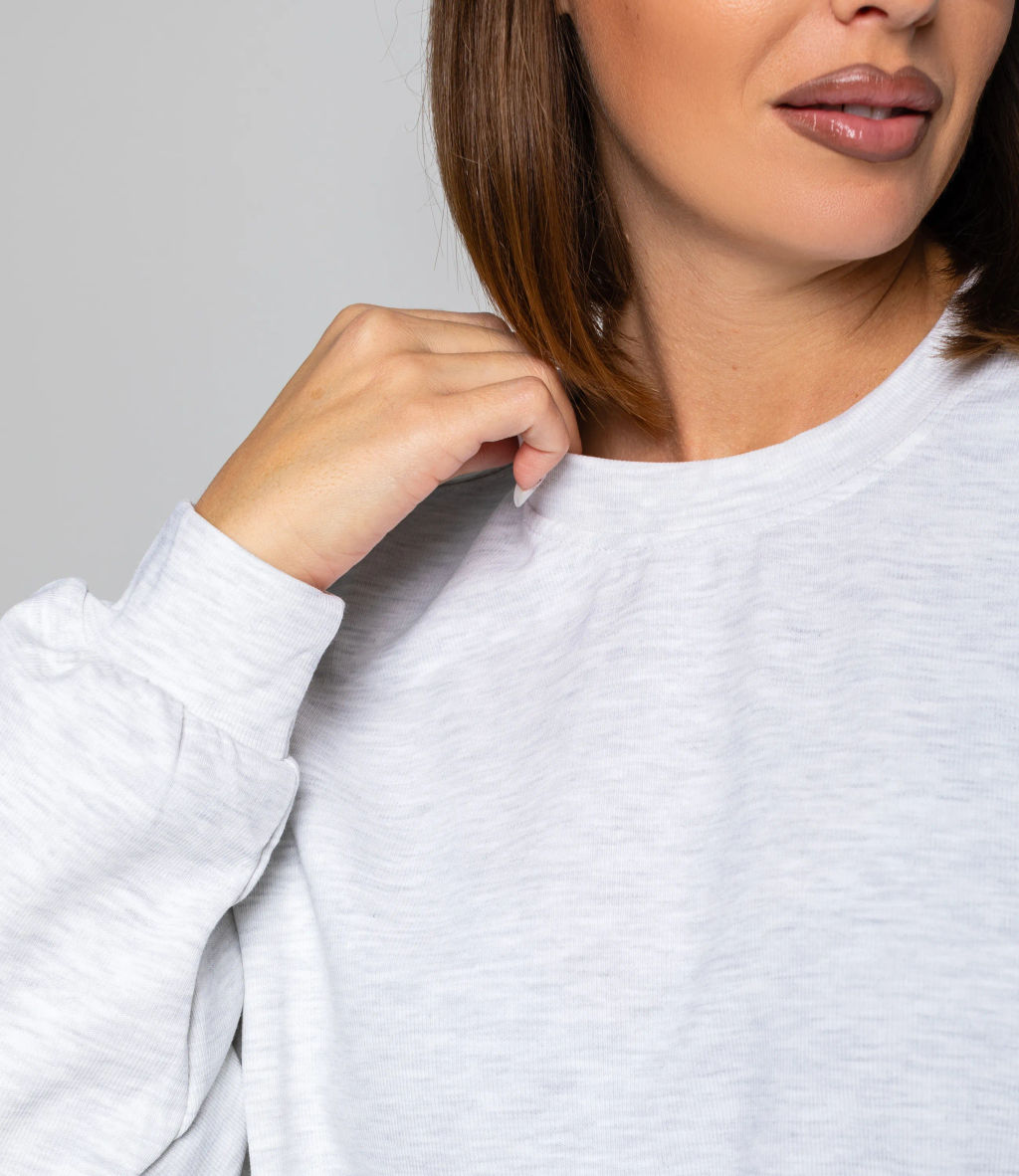 Свитшот #КТ329 (3), светло-серый меланж - Dommod фото 5