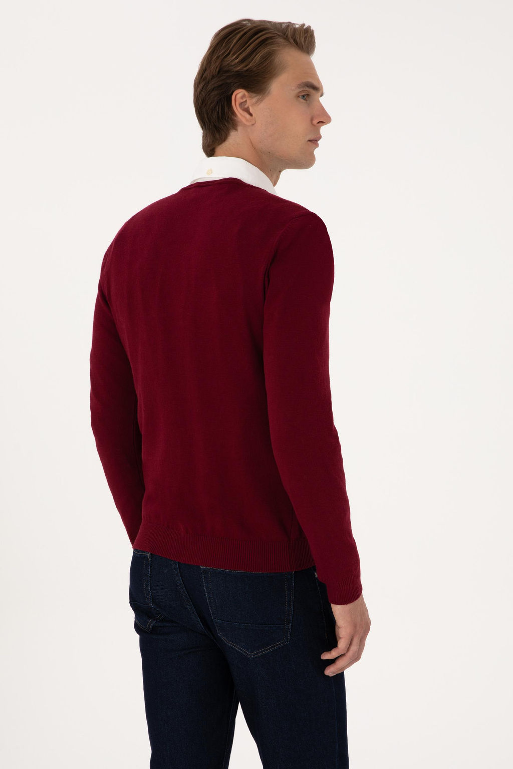Erkek Bordo Basic Kazak - U.s. polo assn фото 5