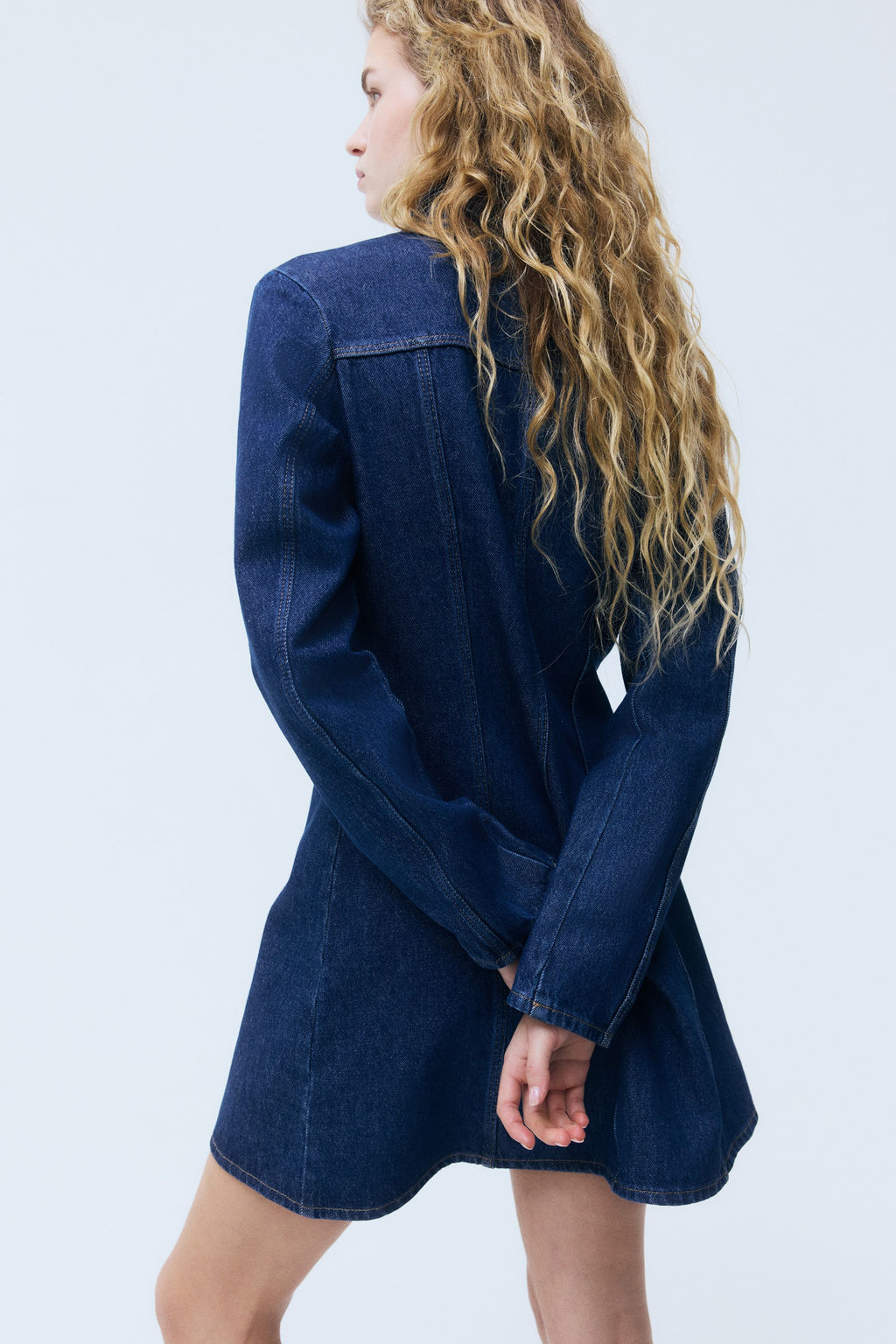 Vestido denim con falda acampanada - H&m фото 5