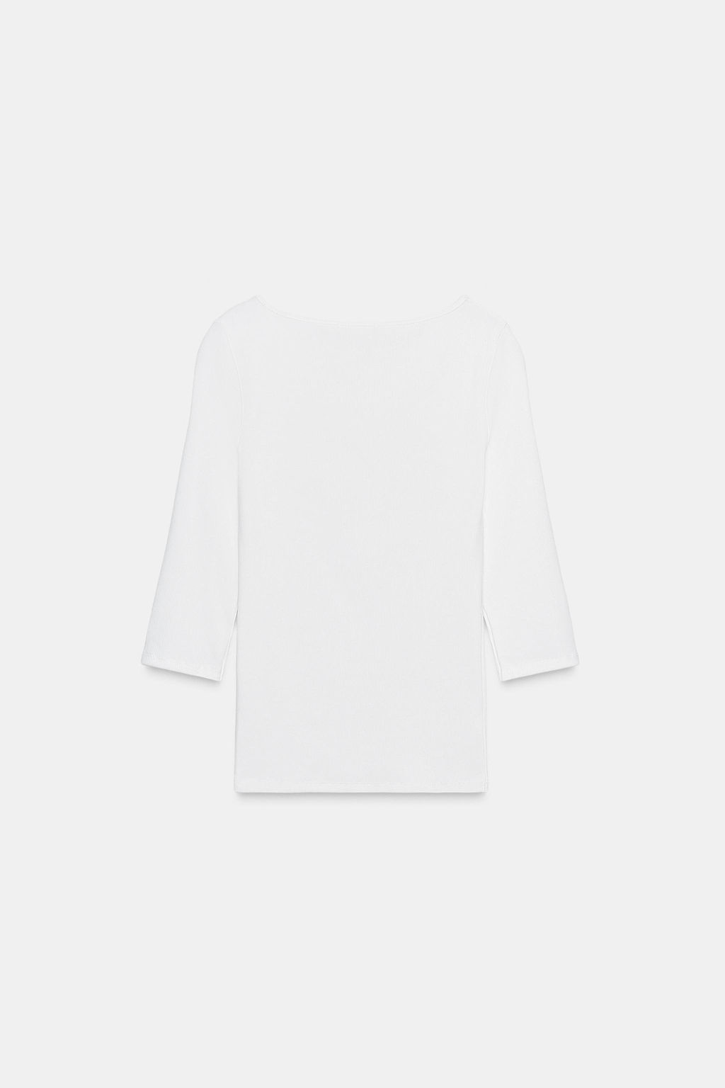 COTTON BOAT NECK T-SHIRT - Zara фото 10