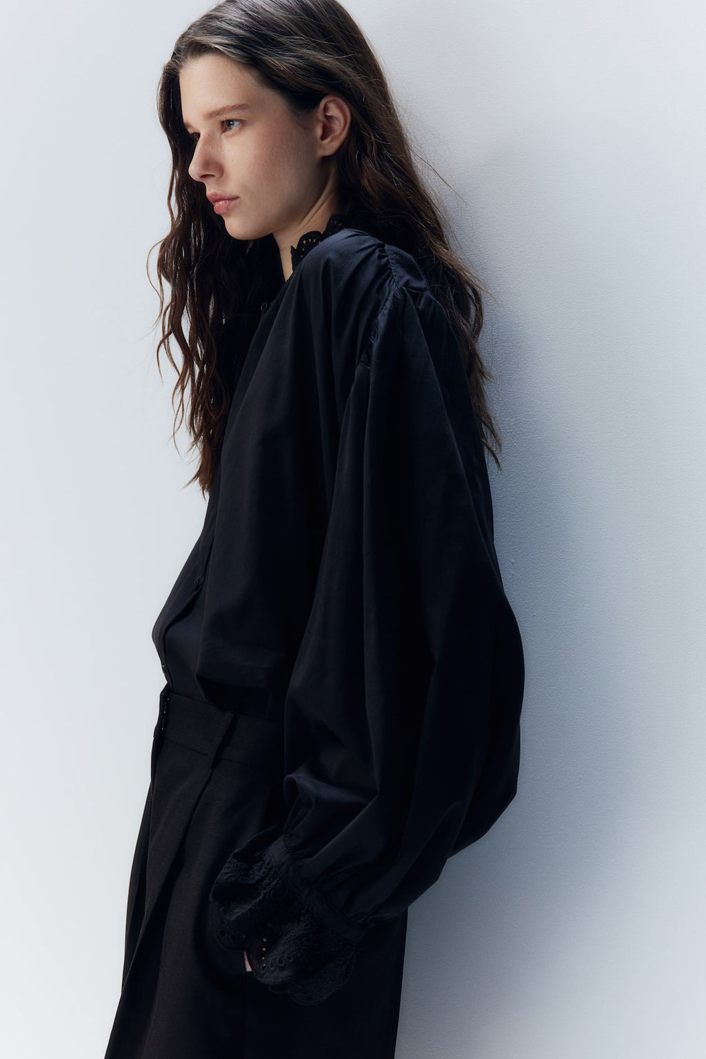 Blusa con bordado ingles - H&m фото 3