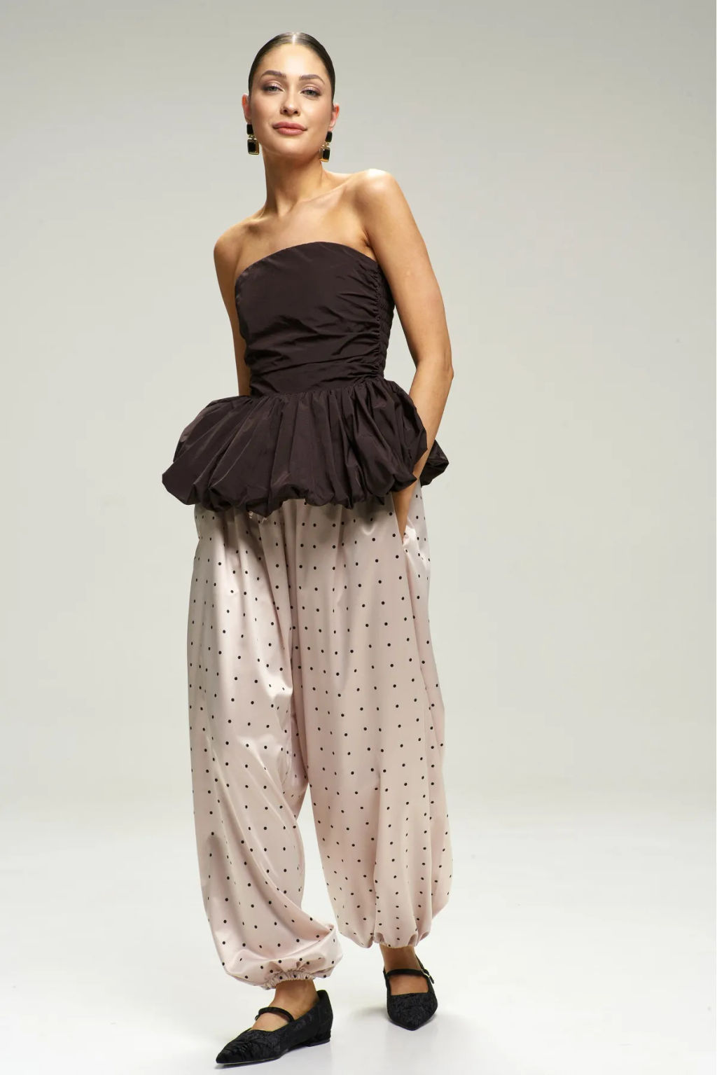 Топ-корсет с баской Choco