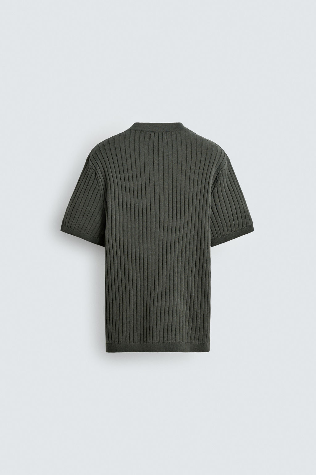 CAMISETA PUNTO CANAL? CUELLO PANADERO / Khaki - Zara фото 9