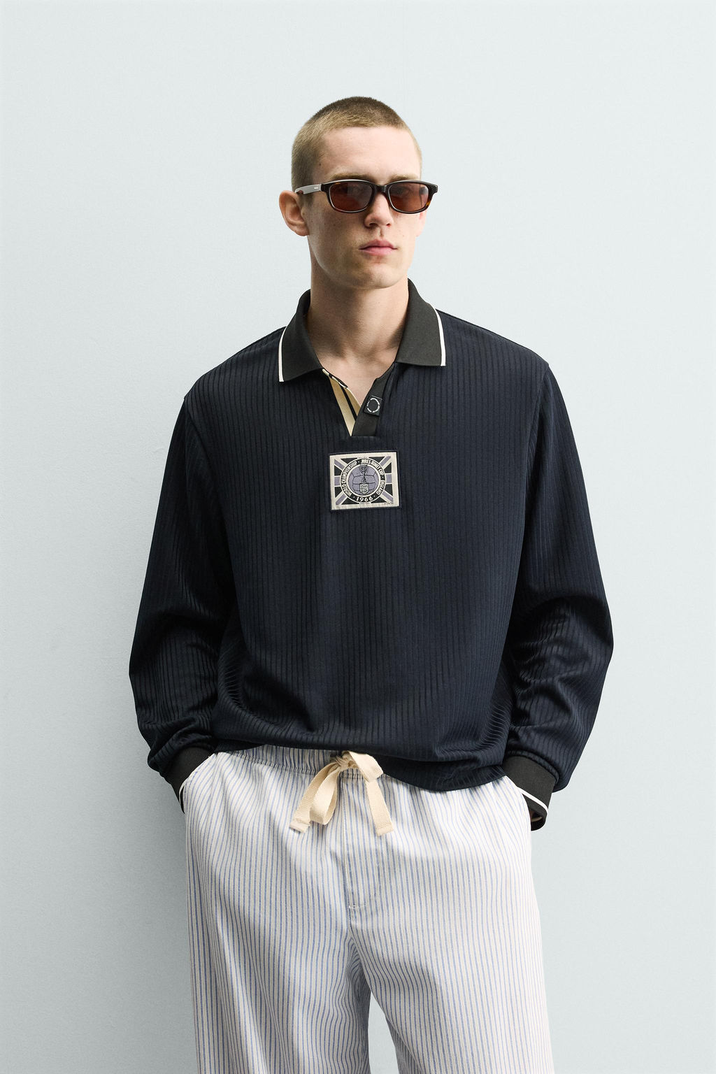 POLO PUNTO JACQUARD RAYAS / rayas - Zara фото 10