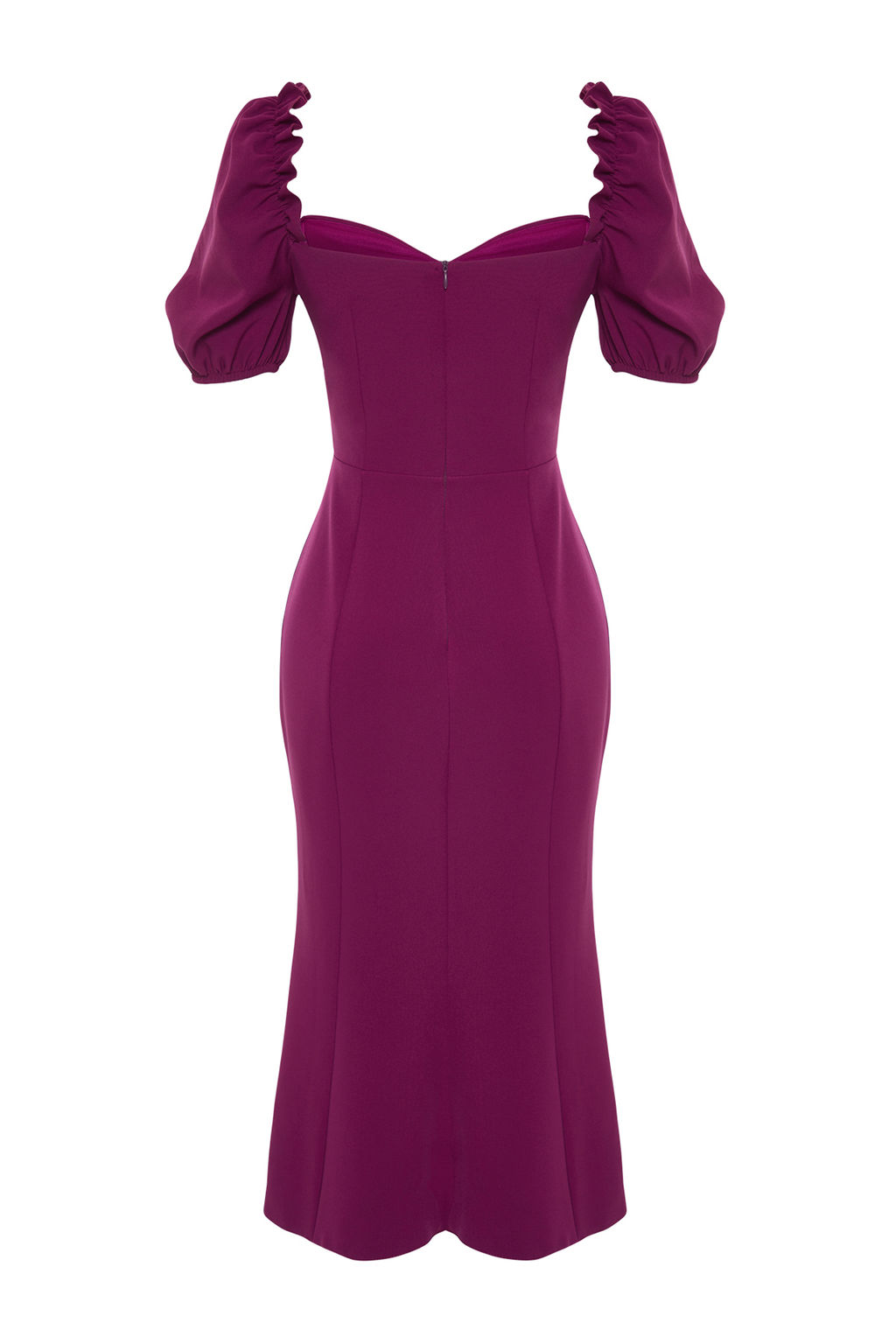 TRENDYOLMILLA Bridal Ekru Dokuma Abiye Gece Elbise TPRSS21EL0053  фото 14