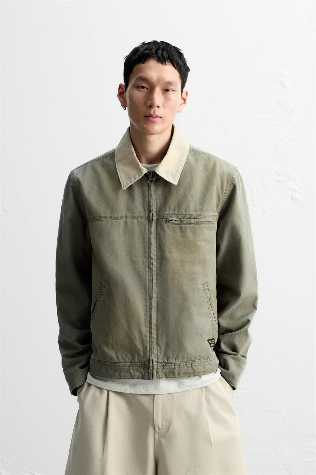 JACKET WITH CONTRAST COLLAR - Zara фото 2