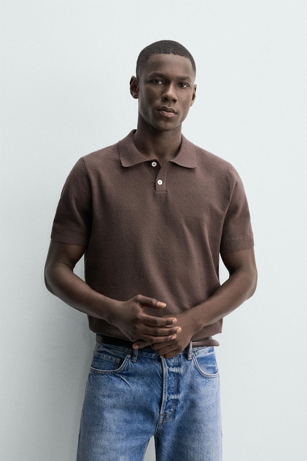 POLO PUNTO REGULAR FIT ESTRUCTURA / Blanco - Zara фото 10