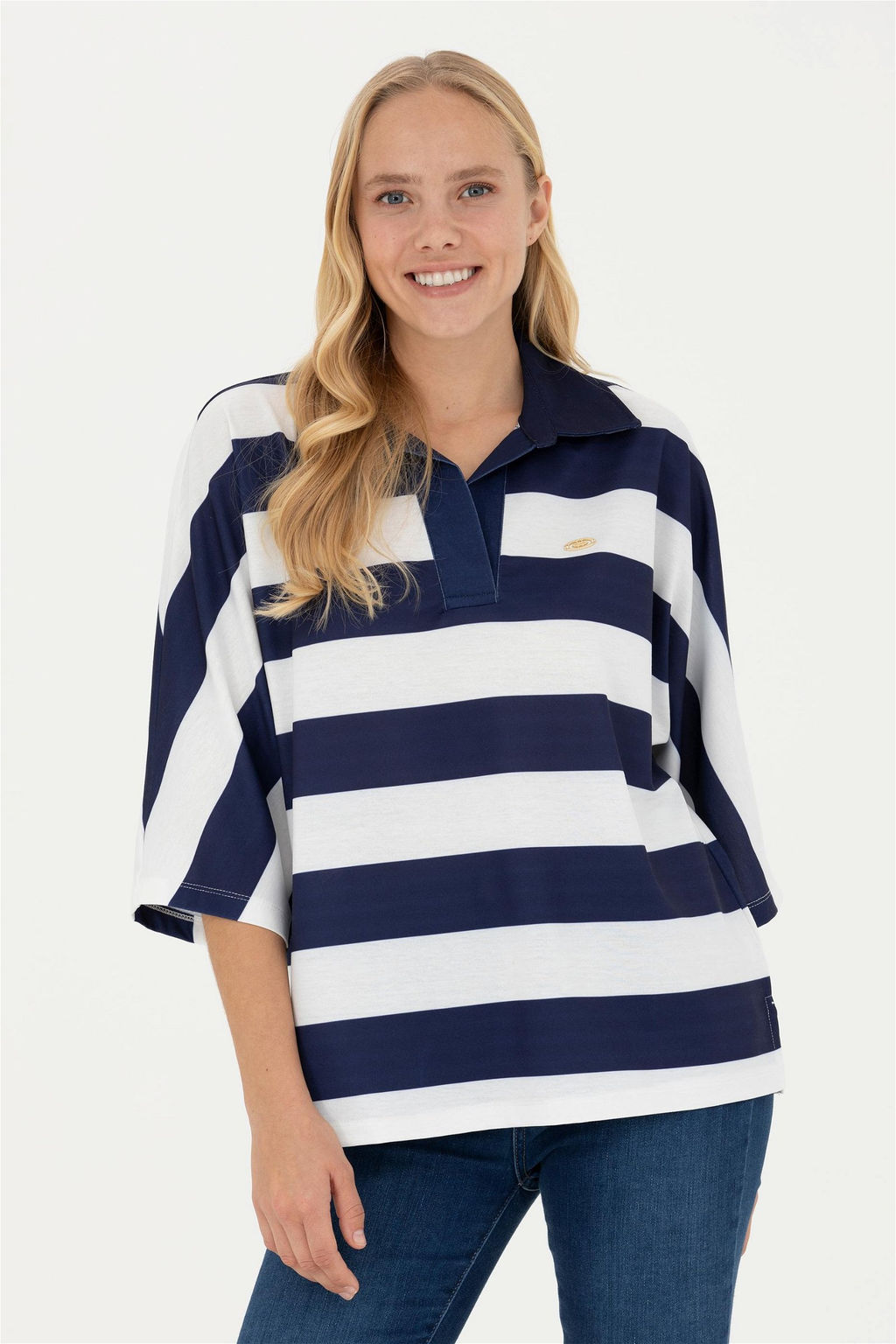 Женская темно-синяя футболка - U.s. polo assn фото 3