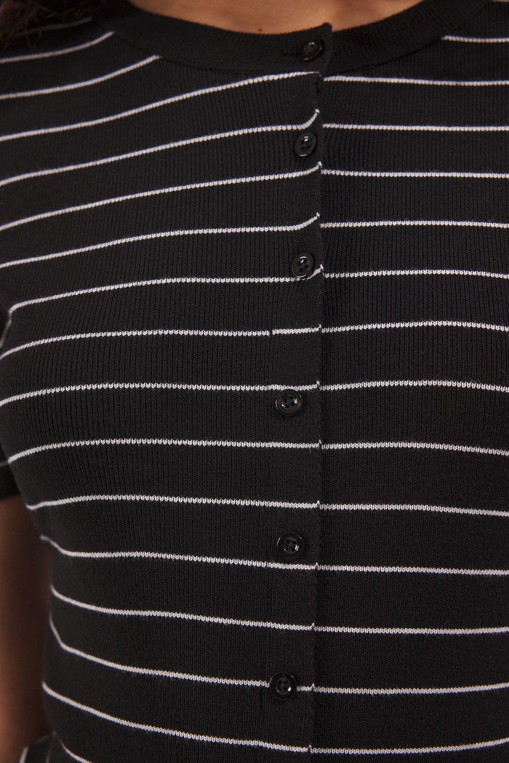 Trendyolmilla Lacivert Bisiklet Yaka Triko Ince Bluz TWOSS25BZ00300  фото 3