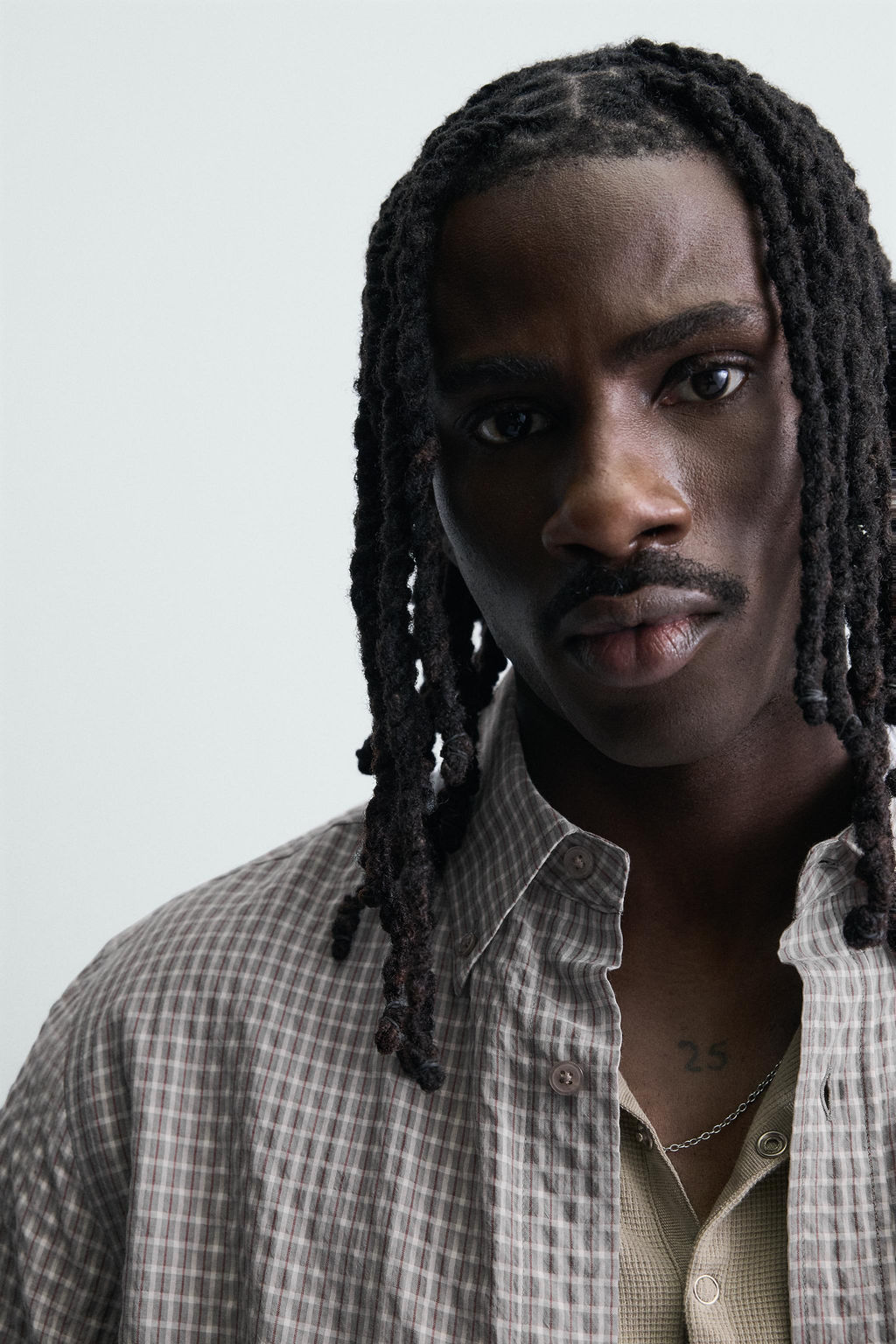 CAMISA CUADROS TEXTURA / Blanco / Granate - Zara фото 7