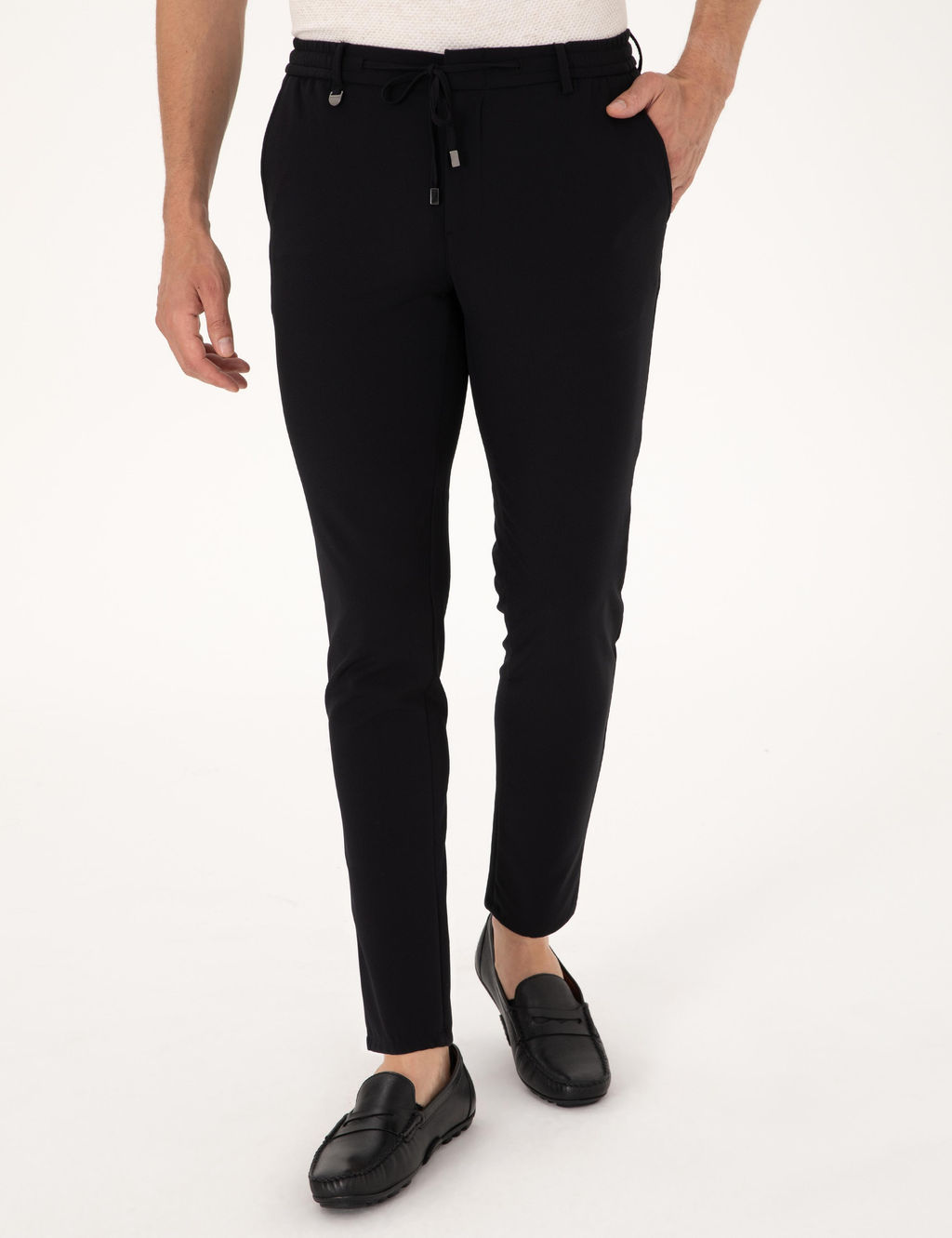 Siyah Klasik Jogger Pantolon - Pierre cardin фото 2