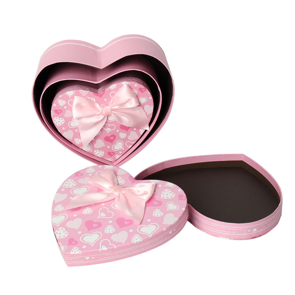 Коробка подарочная Сердце набор 3 штуки / 2218-63 /уп 36/ - Галеонтрейд фото 4