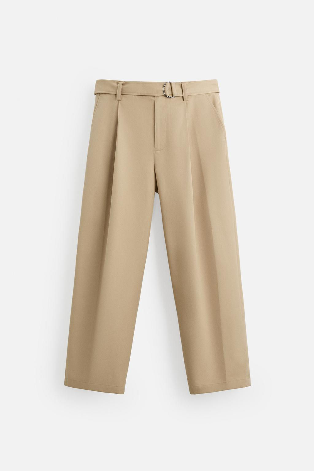 PLEATED TROUSERS WITH BELT - Zara фото 7
