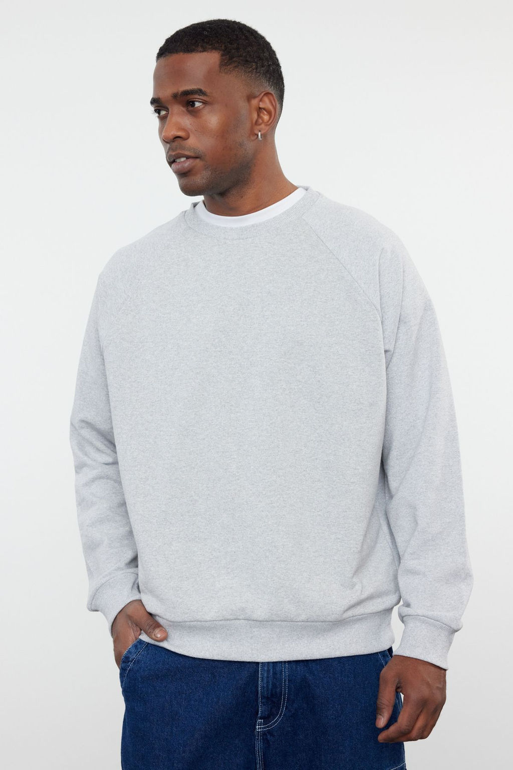 TRENDYOL MAN Siyah Regular Fit Ici Polar/S?cak Tutan Sweatshirt TMNAW23SW00190 - Trendyolmilla фото 57