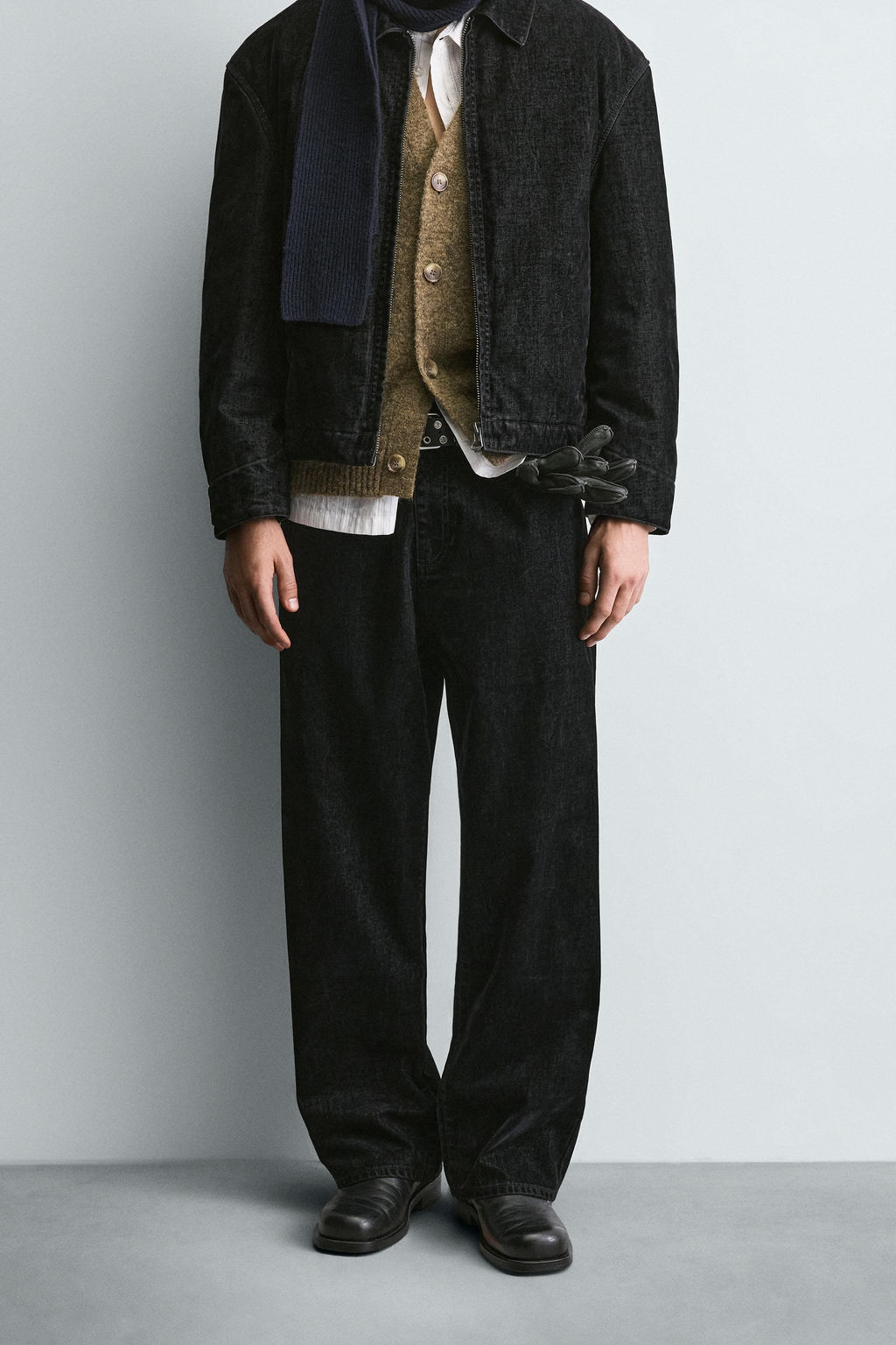 RELAXED FIT VELOUR TROUSERS