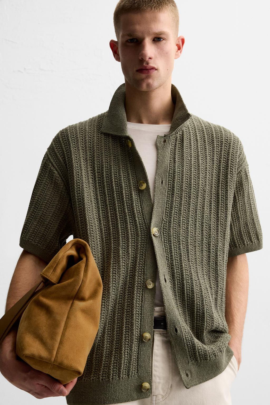 TEXTURED KNIT SHIRT - Zara фото 5