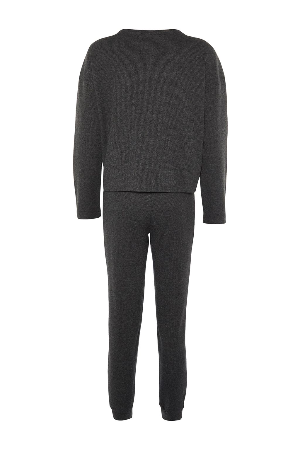 Trendyolmilla Lacivert Waffle Kumas Orme Pijama Tak?m? THMAW23PT00021  фото 18