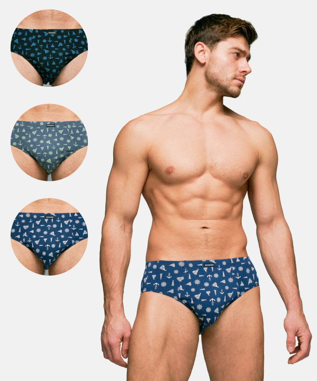 Трусы мужские слипы Rogers 508-69 хлопок, эластан размеры M, L, XL, 2XL