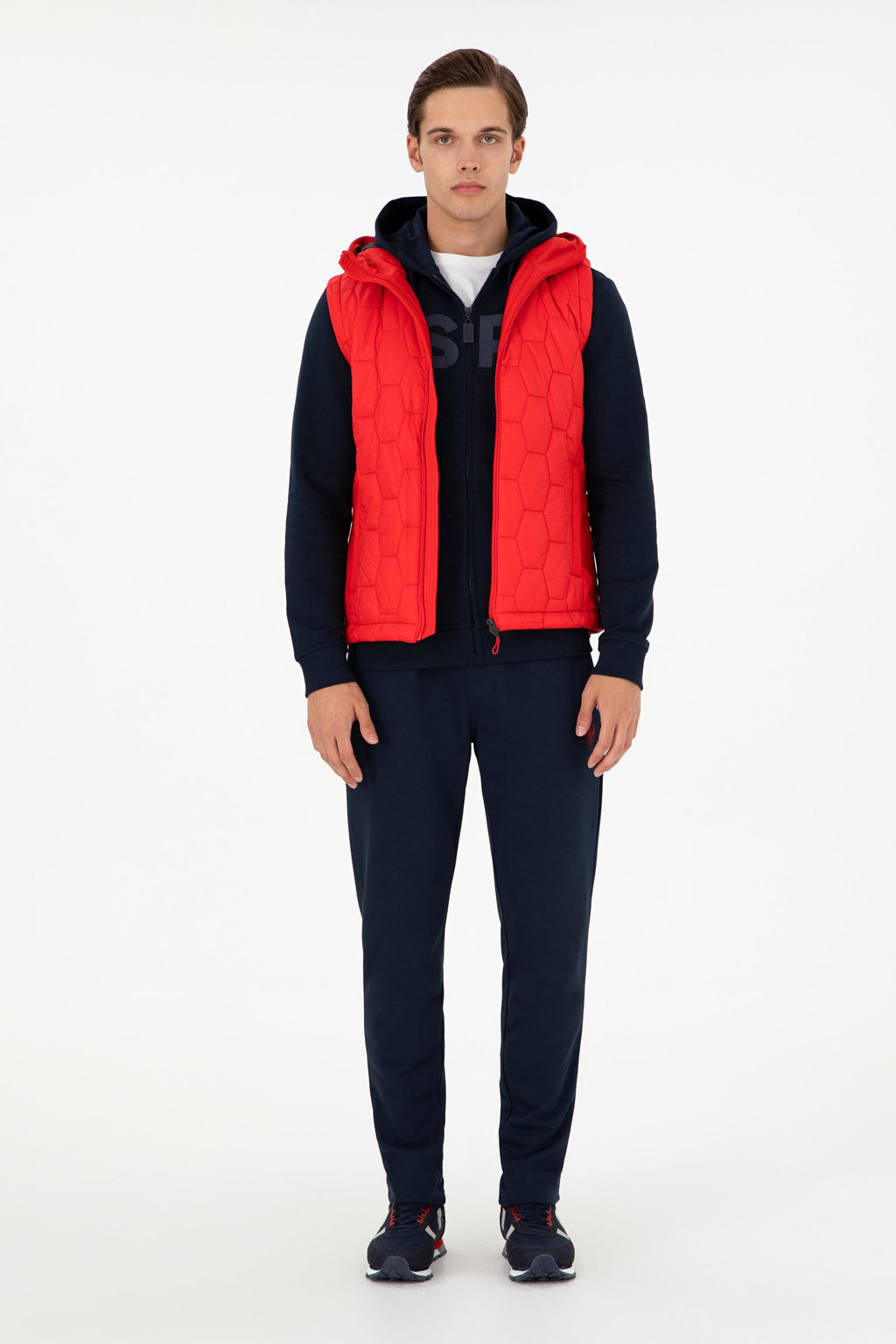Мужской красный жилет - U.s. polo assn фото 4